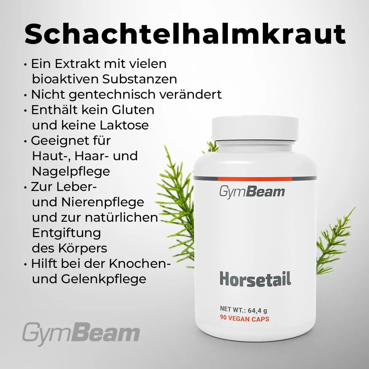 GymBeam Schachtelhalm Kapseln für Haut Haare Nägel