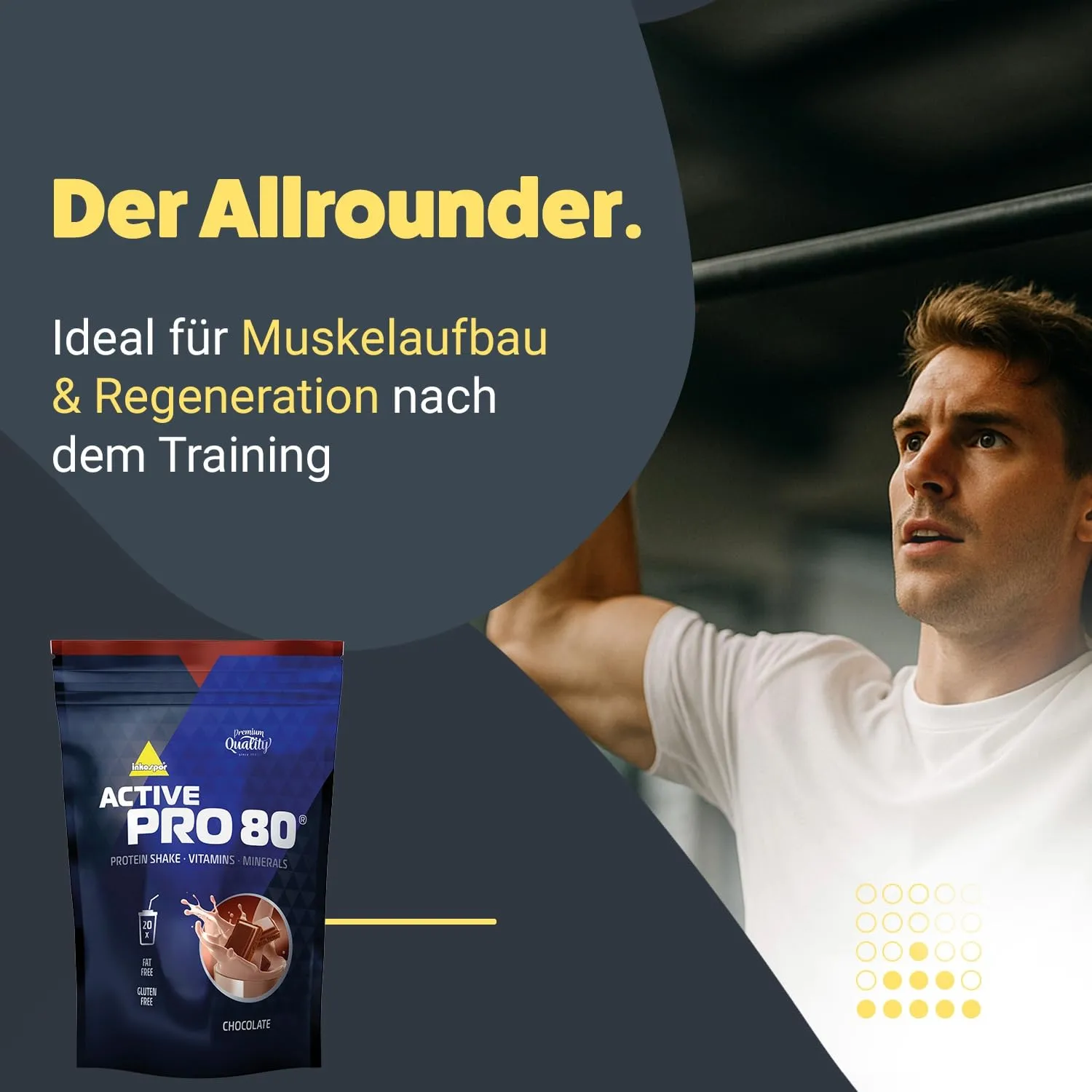 Inkospor Active Pro 80 Proteinshake 500g Schokolade