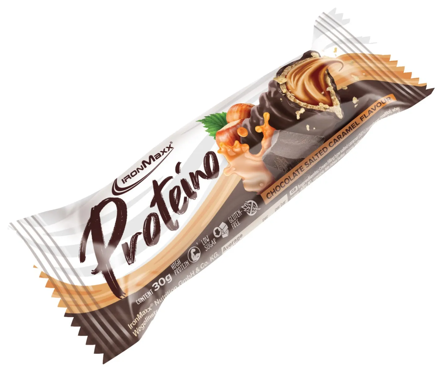 IronMaxx Proteino Proteinriegel Chocolate Salted Caramel 12x30g zuckerarm