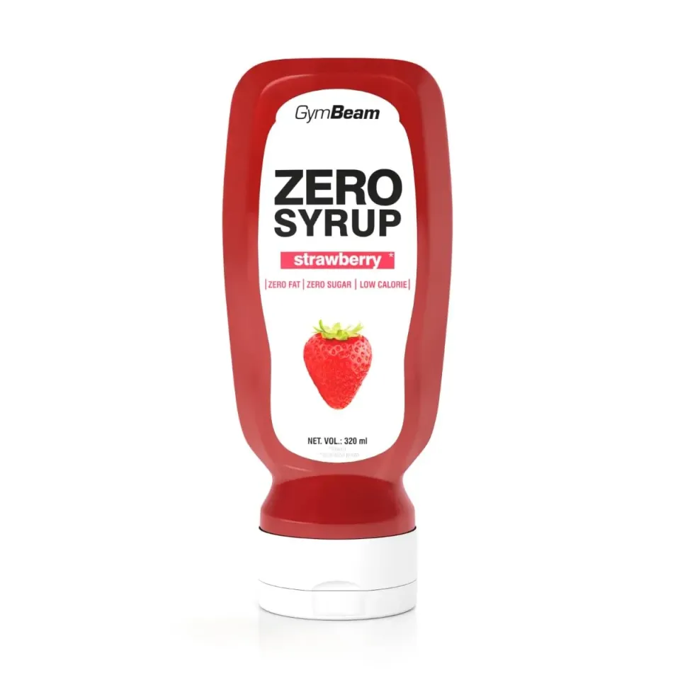 GymBeam Zero Syrup Erdbeere 320ml zuckerfrei