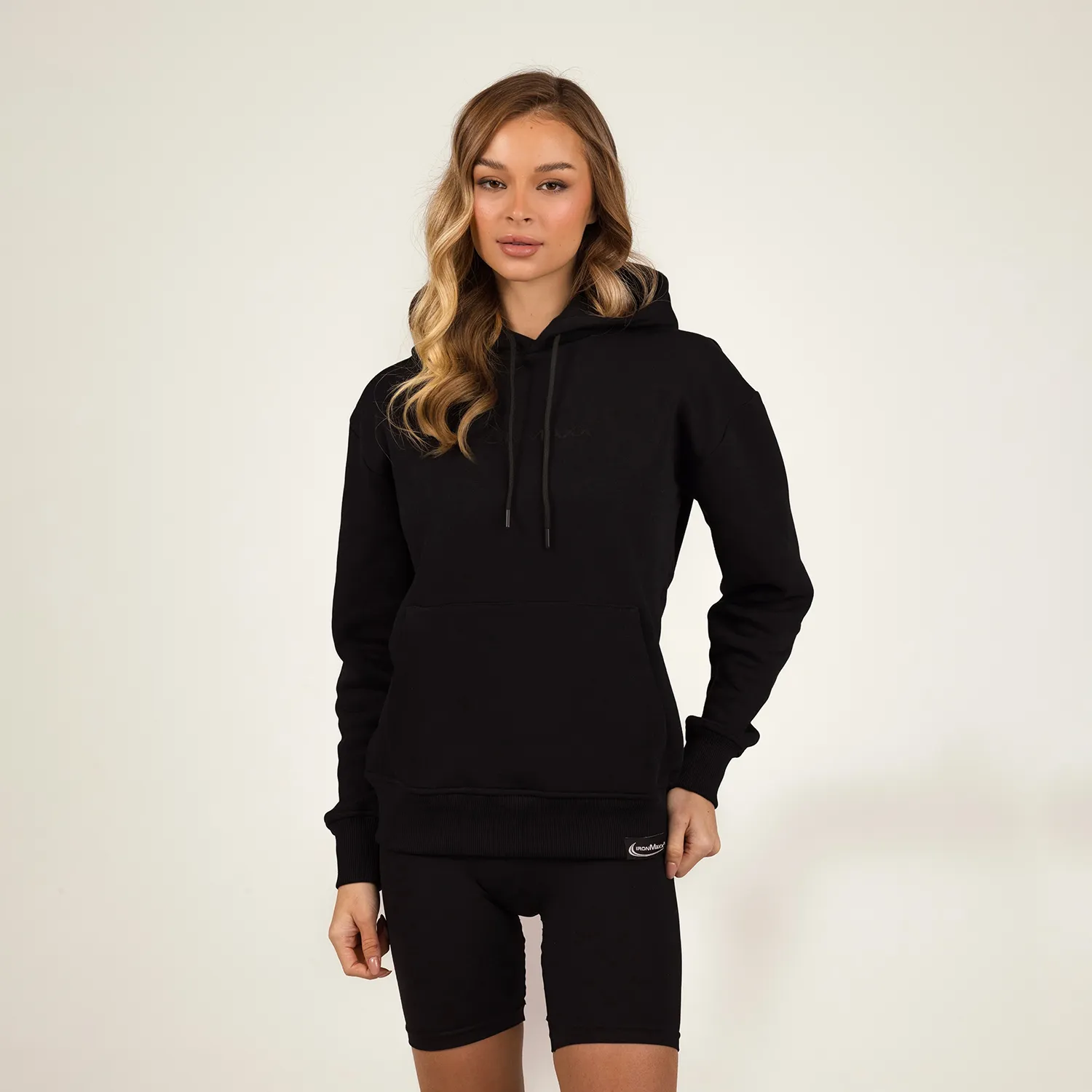 IronMaxx Sculpt Luxe Hoodie Schwarz Unisex S Oversize