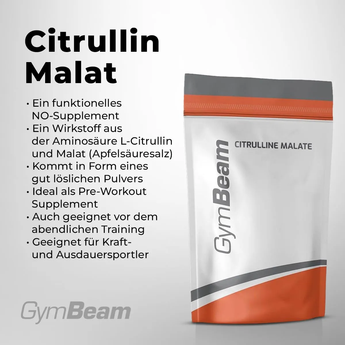 GymBeam L-Citrullin Malat 2:1 Pulver neutral 250g vegan