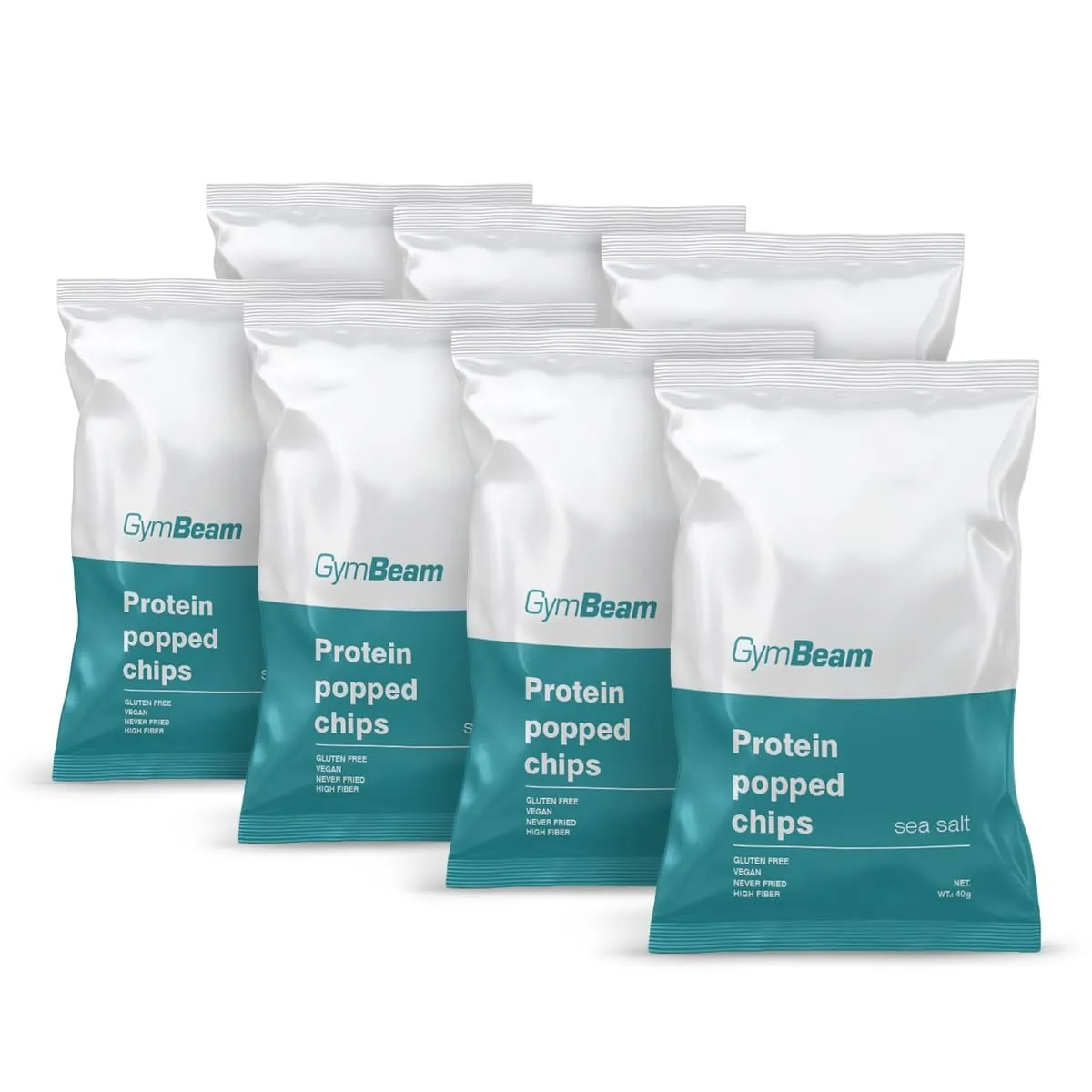 GymBeam Protein Chips Protein-Chips Chilli & Lime 7x40g glutenfrei