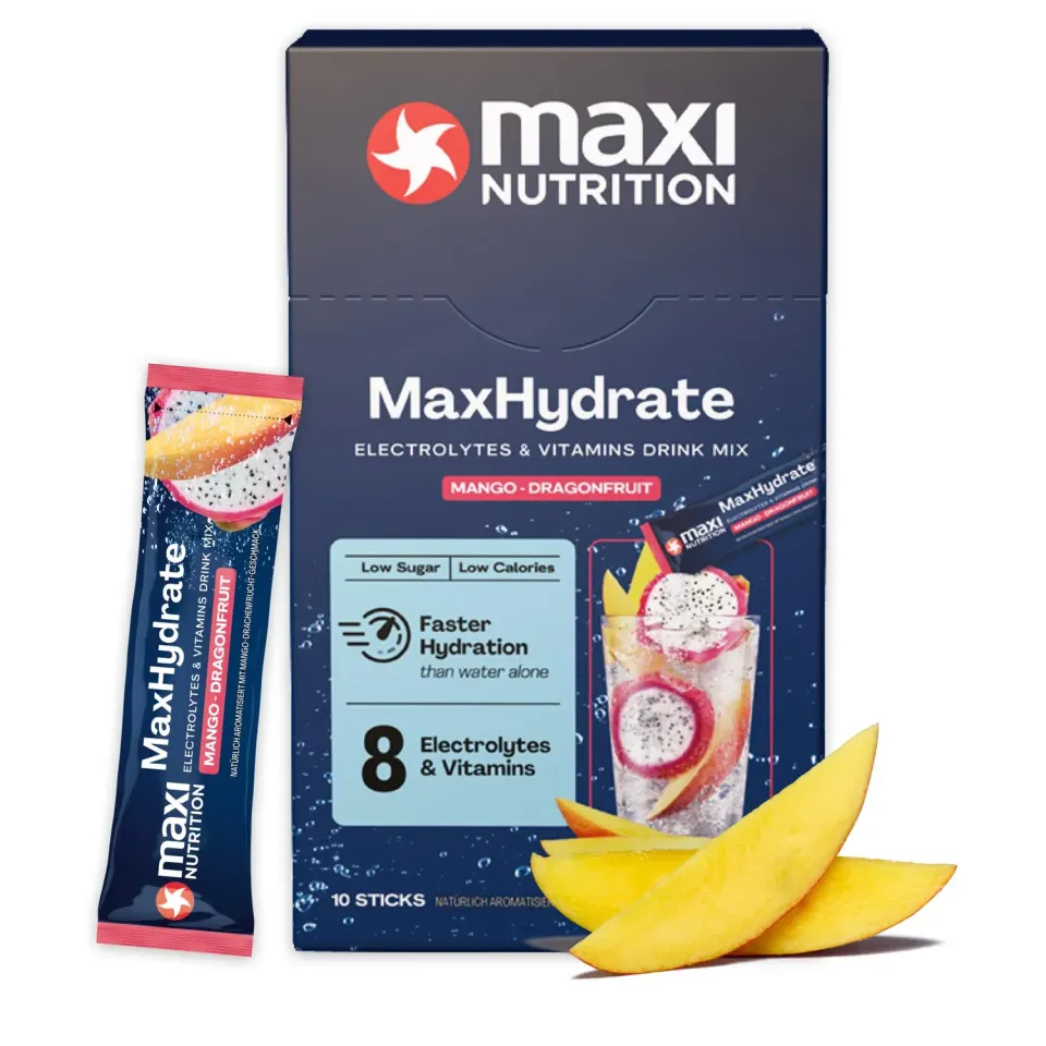 MaxiNutrition MaxHydrate Pulver Mango Dragonfruit 10 Sticks