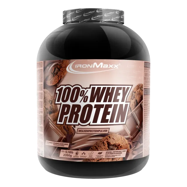 IronMaxx 100% Whey Protein Pulver Chocolate-Cookies 2350g cremig
