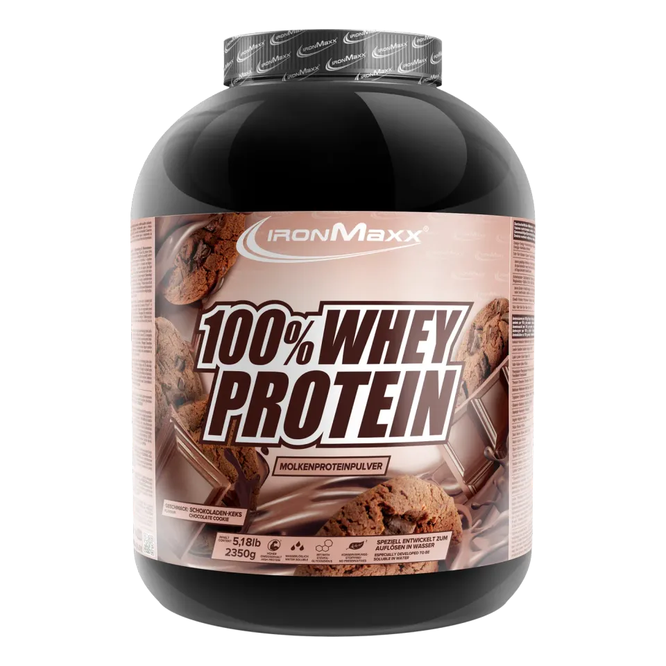 IronMaxx 100% Whey Protein Pulver Chocolate-Cookies 2350g cremig