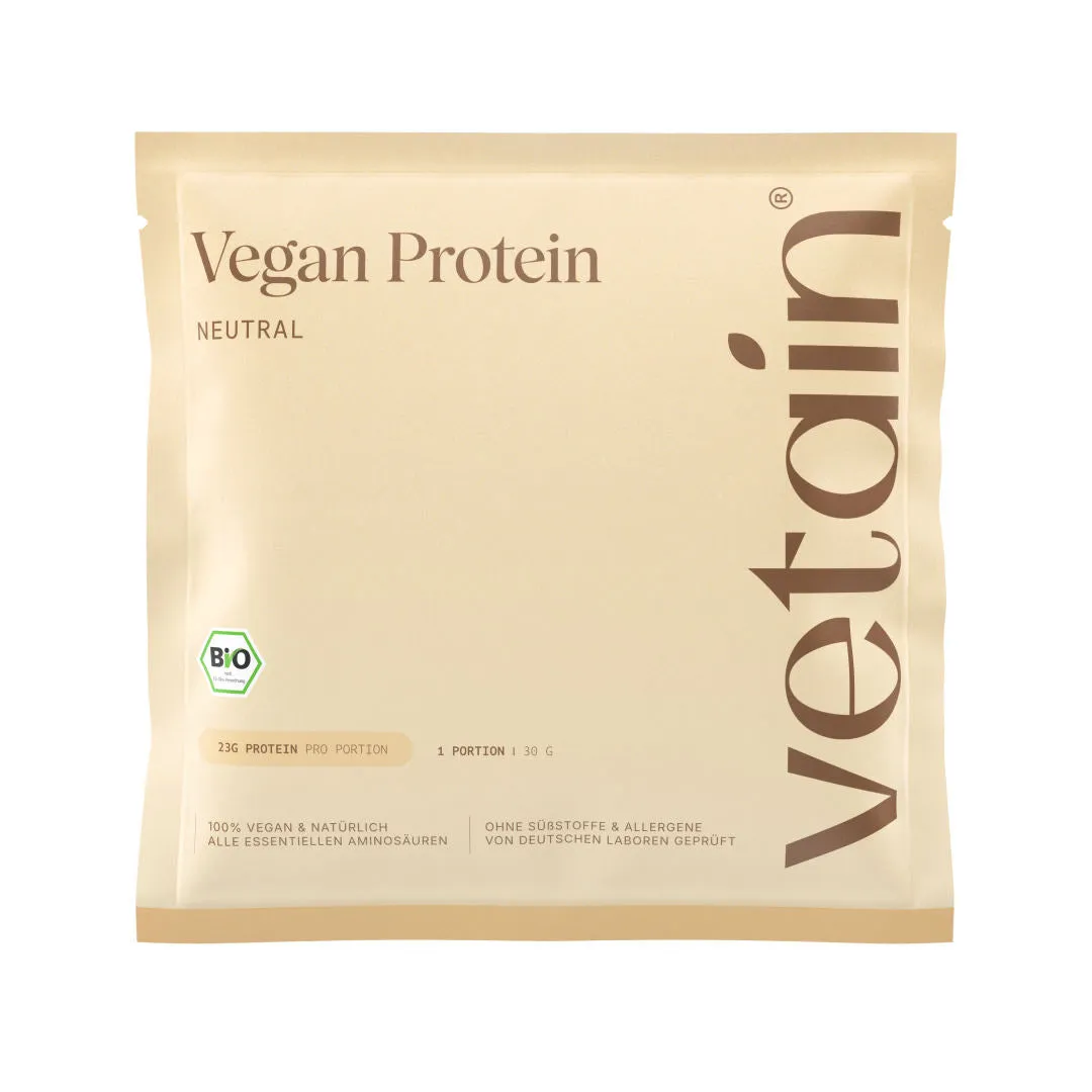 Vetain Vegan Protein Probe Proteinpulver Vanille 30g Bio