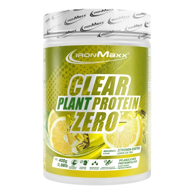 IronMaxx Clear Plant Protein ZERO Lemon Ice Tea 400g vegan