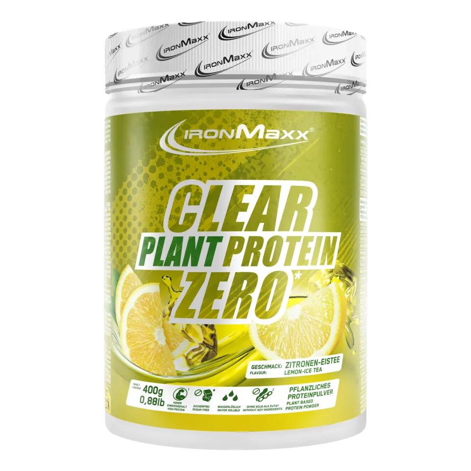 IronMaxx Clear Plant Protein ZERO Lemon Ice Tea 400g vegan