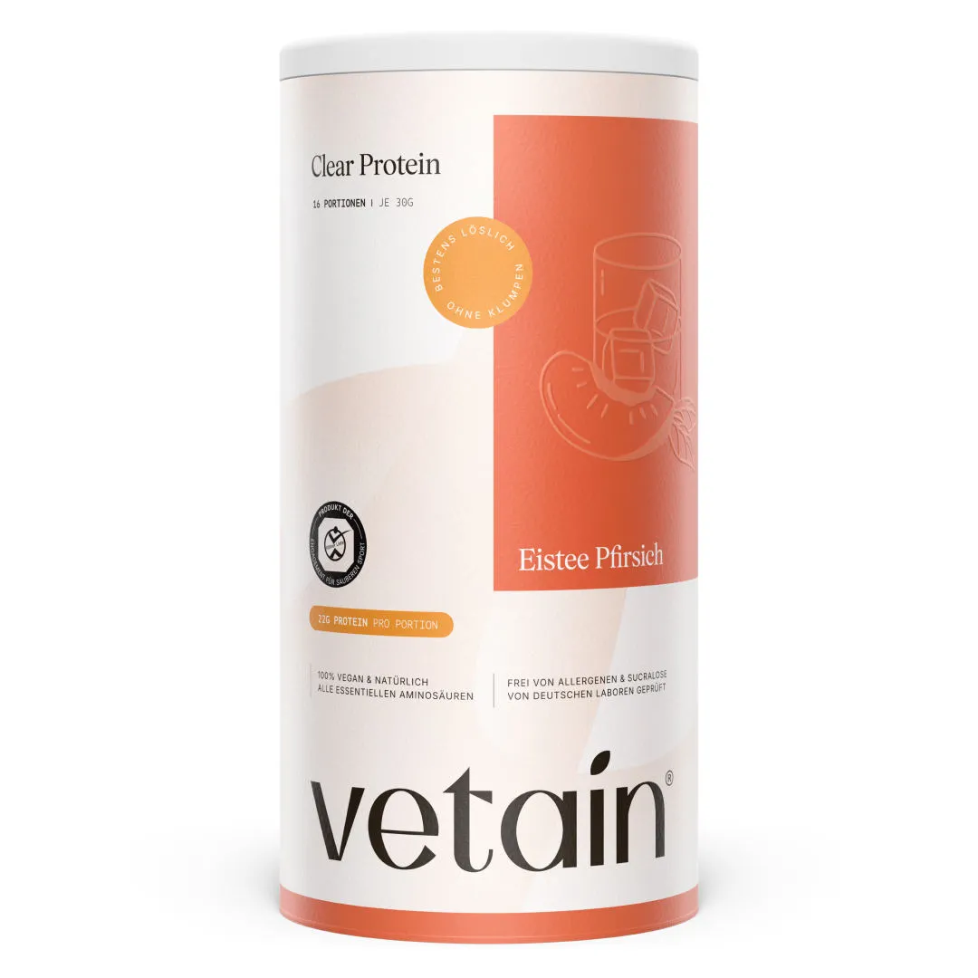 VETAIN Clear Protein Pulver Mango-Maracuja 480g fruchtig