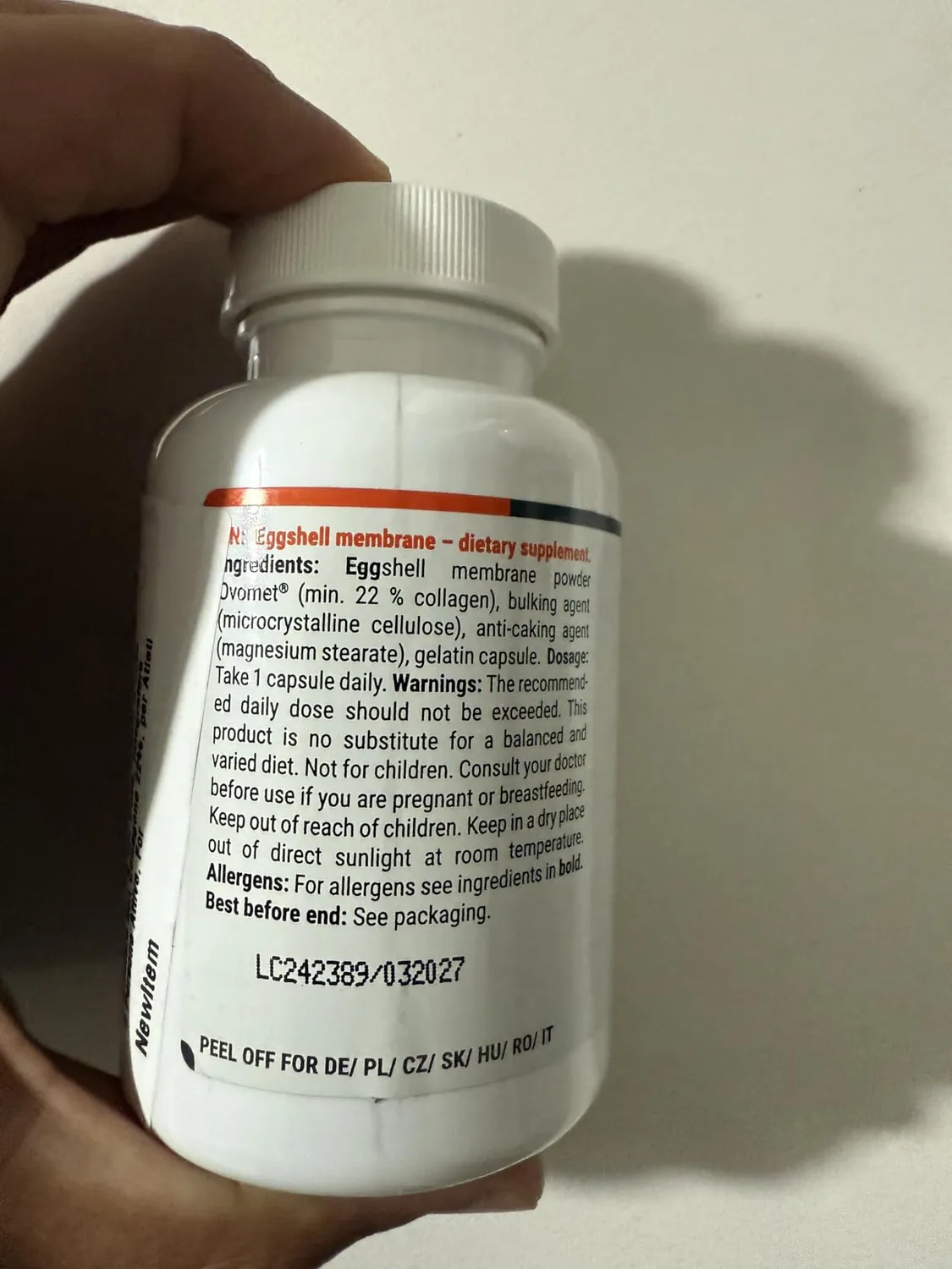 GymBeam Eierschalenmembran Kollagen Kapseln 60 Caps 500 mg