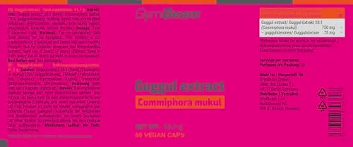 GymBeam Guggul Extrakt Kapseln 60 Stk mit Guggulsterone