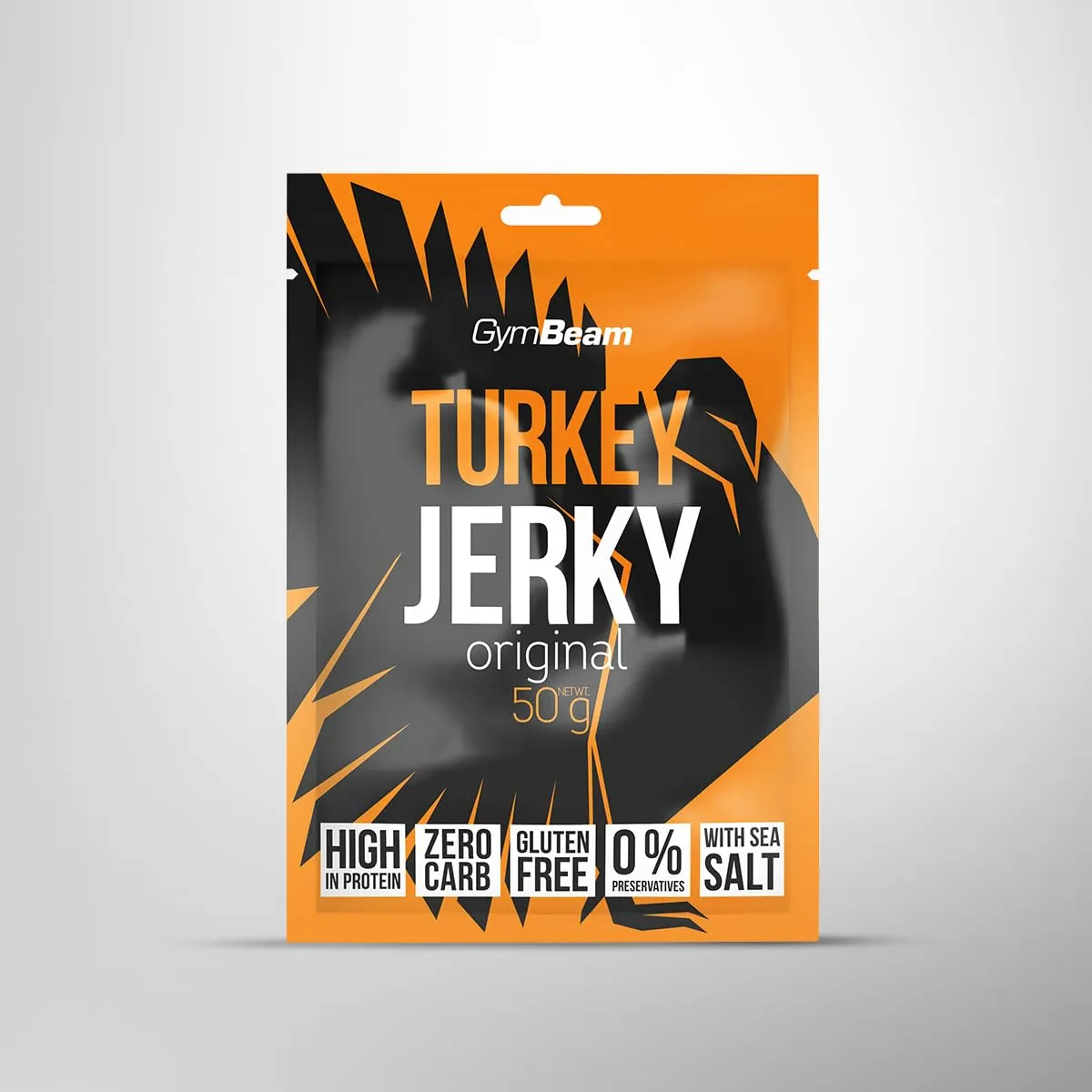 GymBeam Turkey Jerky Protein Snack 50 g Pute