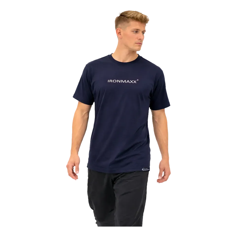 IronMaxx T-Shirt Herren Dunkelblau S Baumwoll-Mix