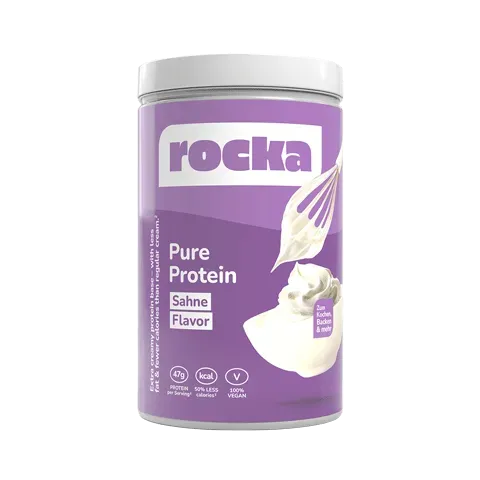 Rocka Nutrition Pure Protein Pulver Sahne 750g vegan
