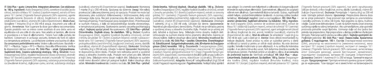 GymBeam DAA Plus Pulver 180 g Zitrone-Limette