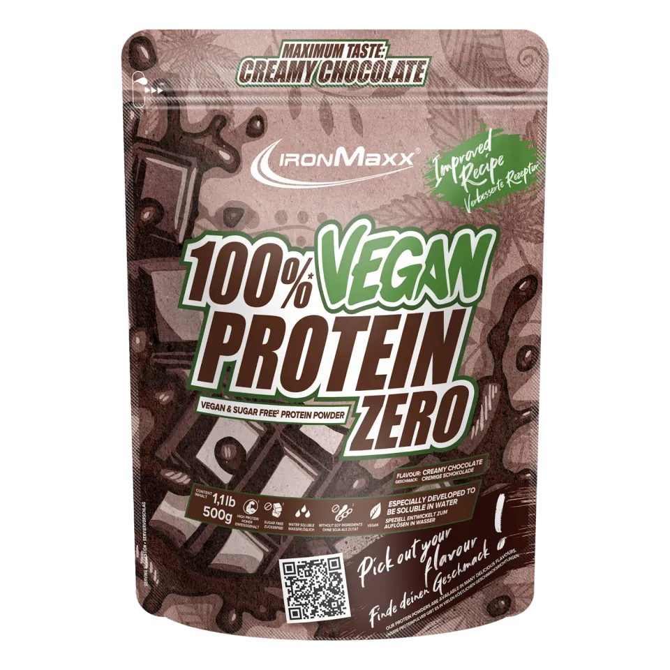 IronMaxx Vegan Protein Zero Creamy Chocolate 500g zuckerfrei