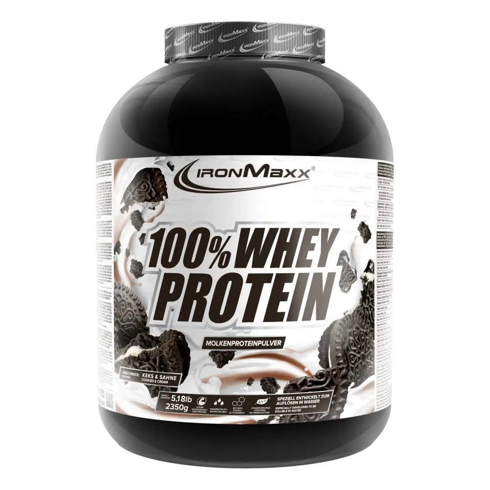 IronMaxx 100% Whey Proteinpulver 2350 g Cookies and Cream