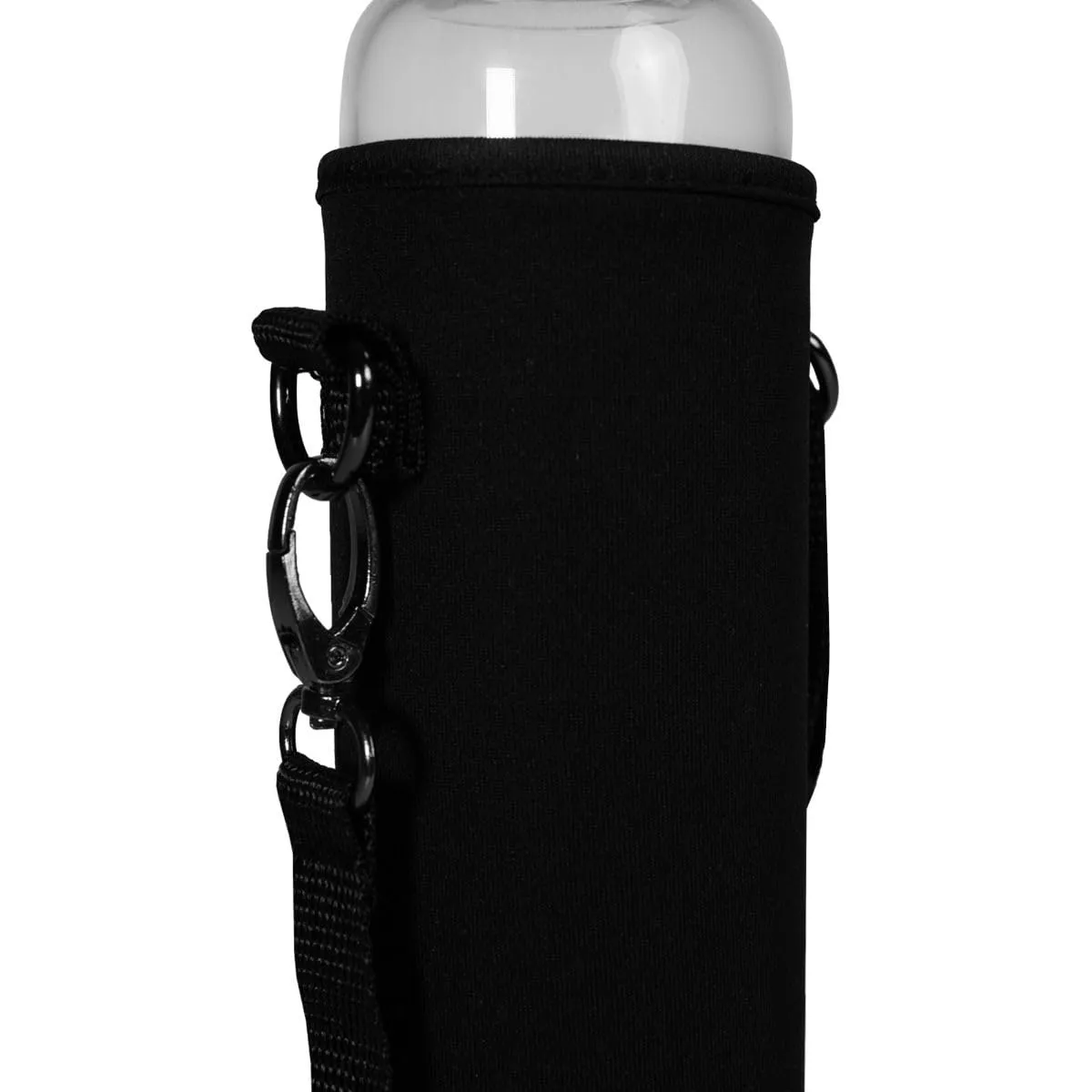 GymBeam Trinkflasche Glasflasche 600 ml Bambusdeckel