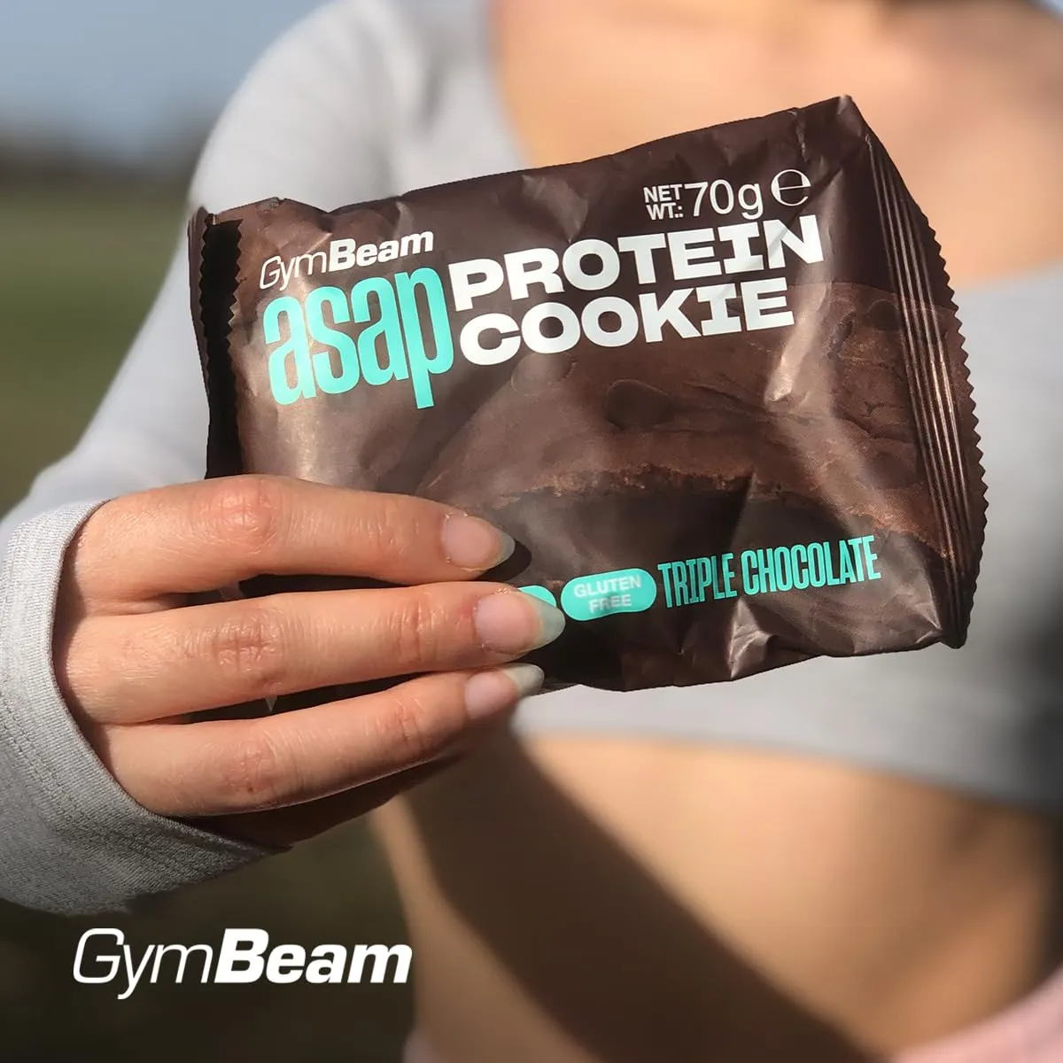 GymBeam ASAP Protein Cookie Dreifache Schokolade 10x70g zuckerfrei