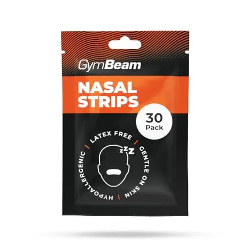 GymBeam Anti-Schnarch Nasenstrips 30 Stück hypoallergen