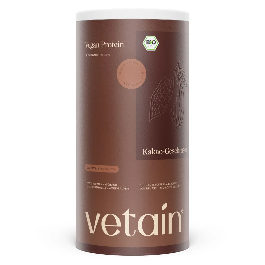 VETAIN Vegan Protein Vanille 600g BIO cremig