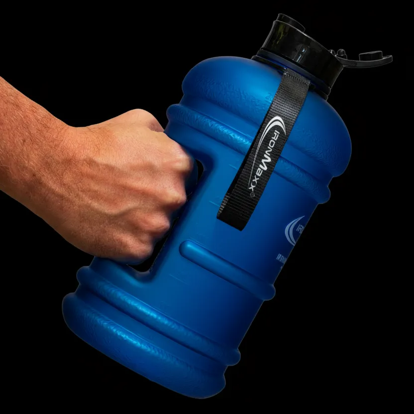 IronMaxx Water Gallon Trinkflasche 2200ml Matt Blau BPA-frei