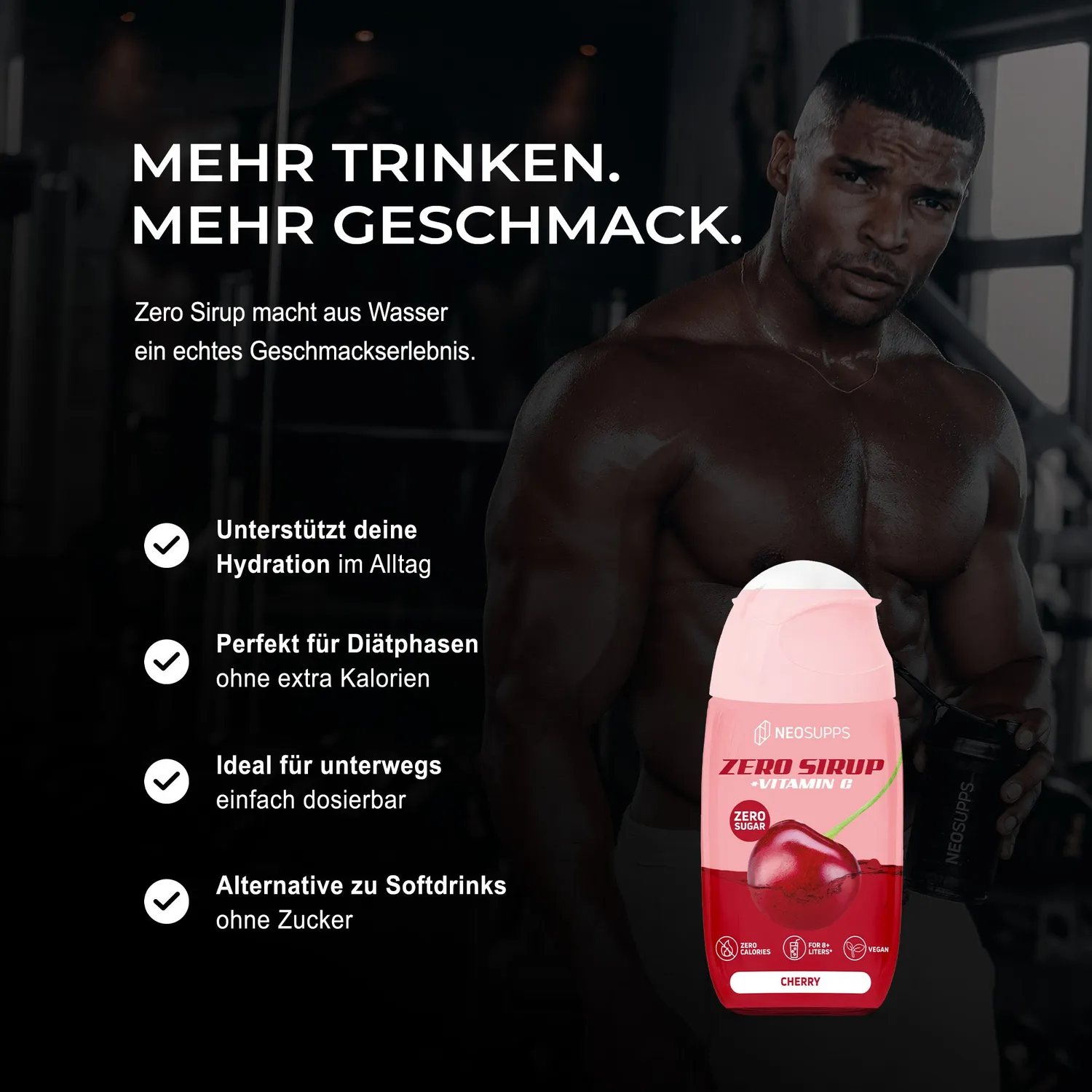 Neosupps Zero Sirup Cherry Sirup 65ml kalorienfrei