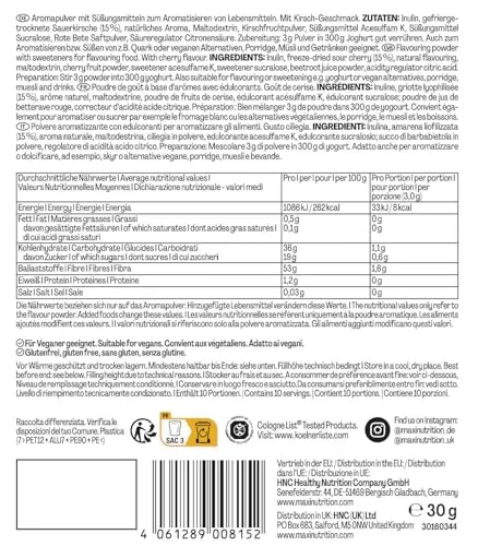 MaxiNutrition MaxFlavour Cherry Geschmackspulver 12x30g zuckerfrei