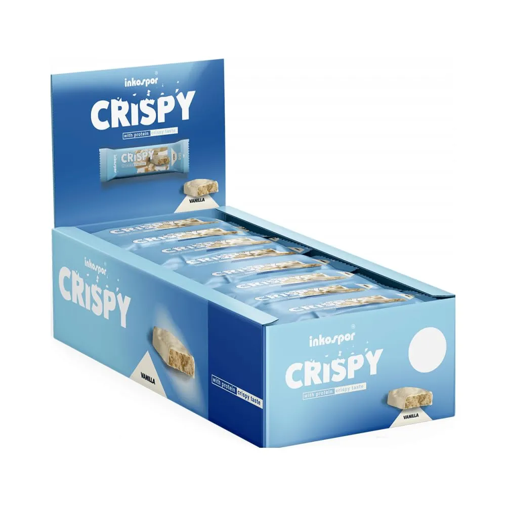 Inkospor Active Crispy White Chocolate Riegel Erdbeere 24x35g