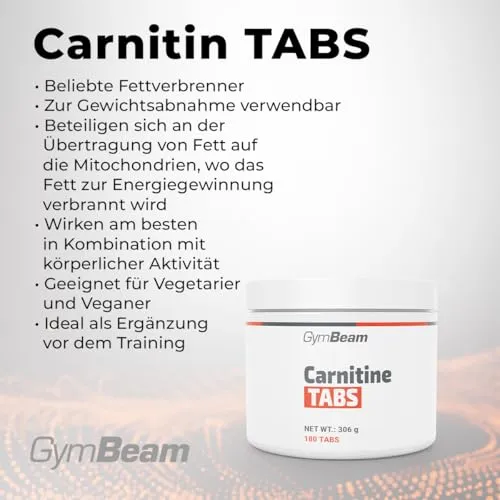 GymBeam L-Carnitin Tabs Tabletten 180 Stk 2000 mg