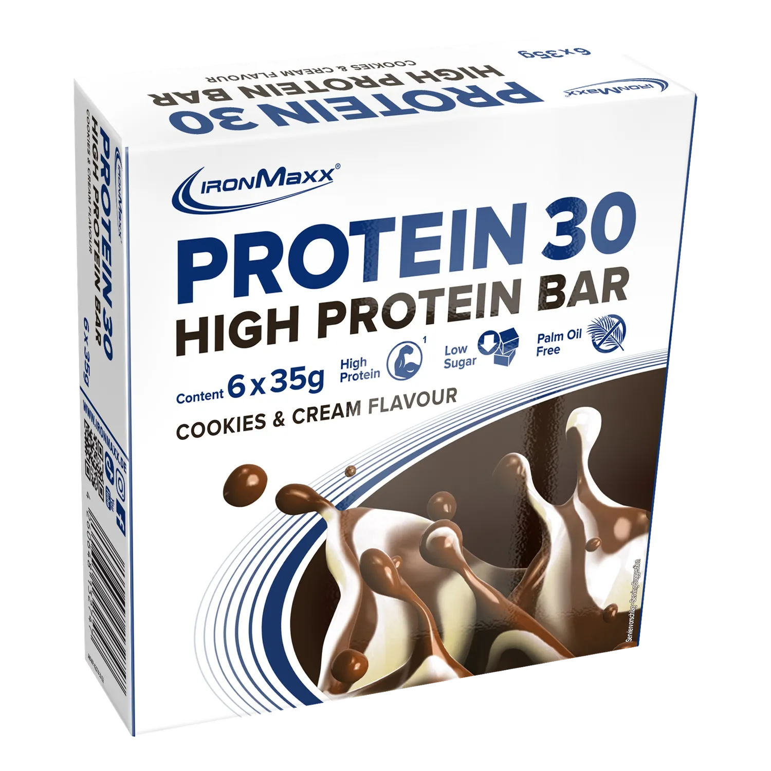 IronMaxx Protein 30 Cookies & Cream Riegel 6x35g High Protein