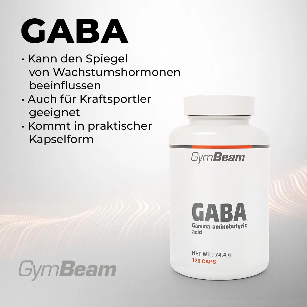 GymBeam GABA Kapseln 120 Stk 1000mg hochdosiert
