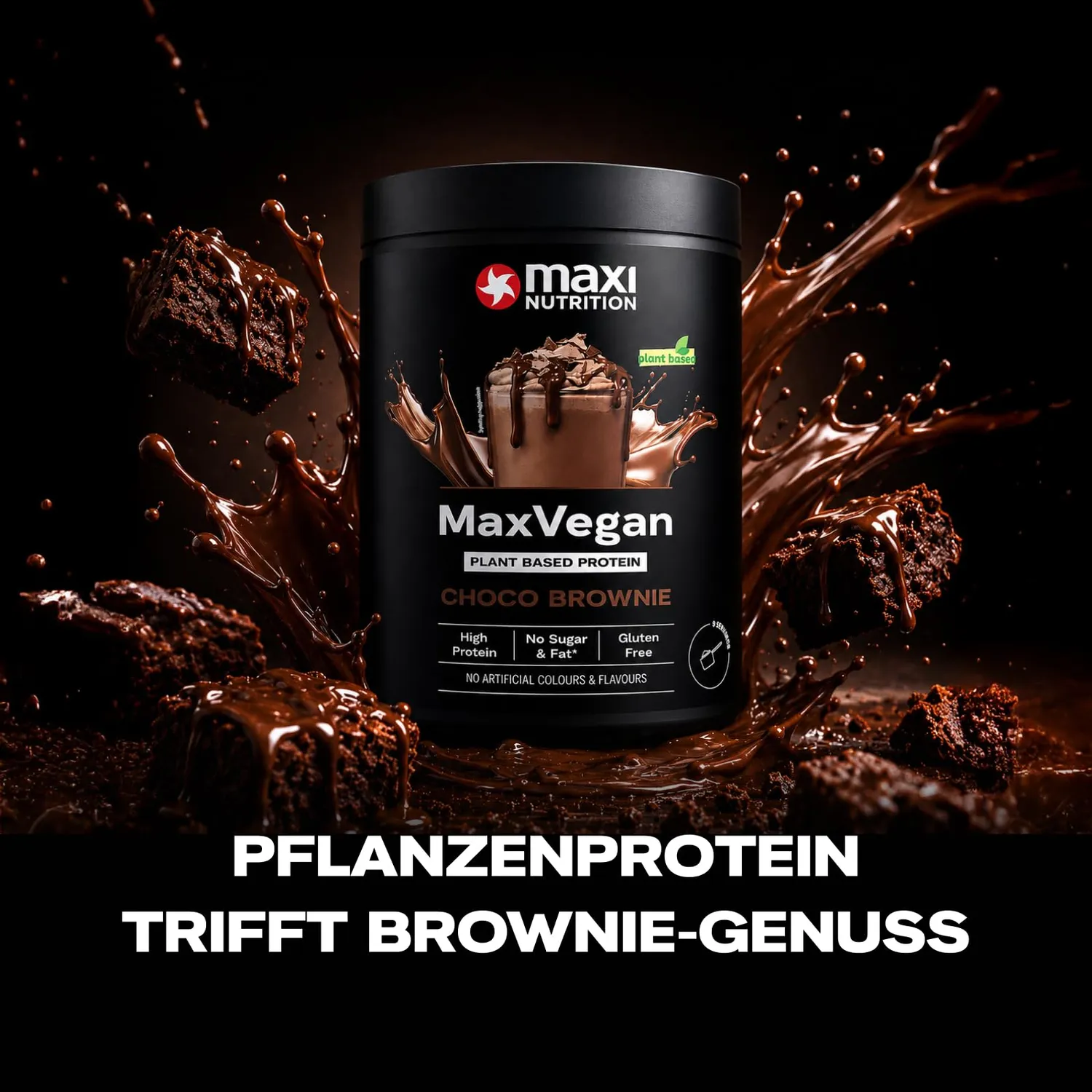MaxiNutrition MaxVegan Proteinpulver Choco Brownie 270g