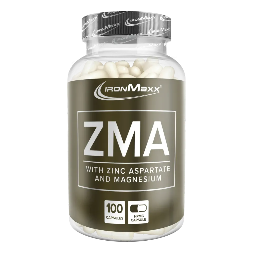 IronMaxx ZMA Zink Magnesium Kapseln 100 Caps B6