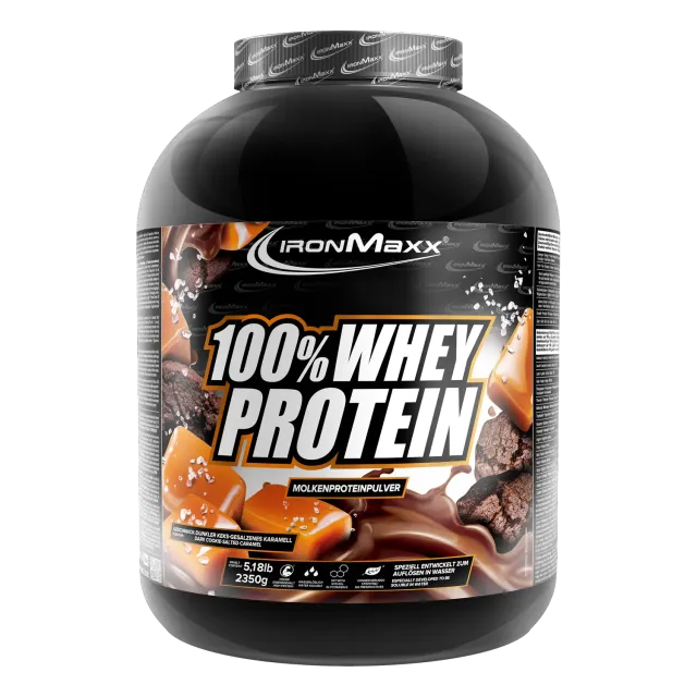 IronMaxx 100% Whey Protein 2350g Dark Cookies Salted Caramel zuckerfrei
