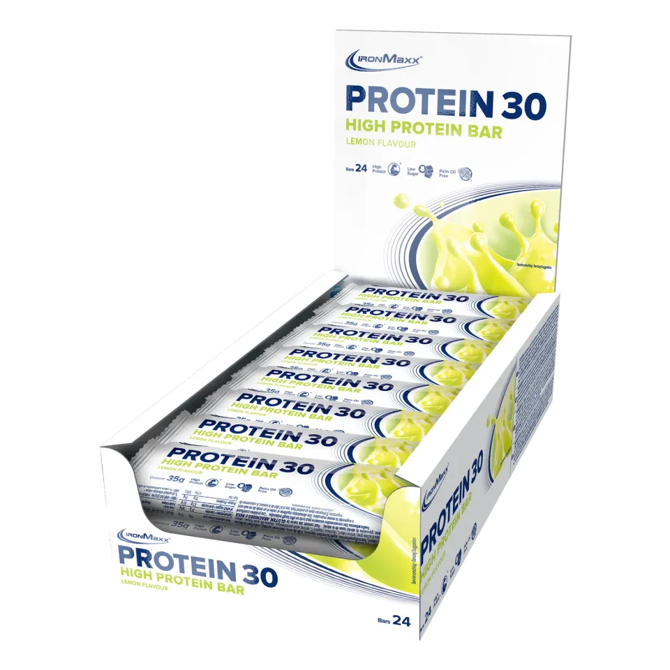 IronMaxx Protein 30 Riegel Lemon 24x35g Box