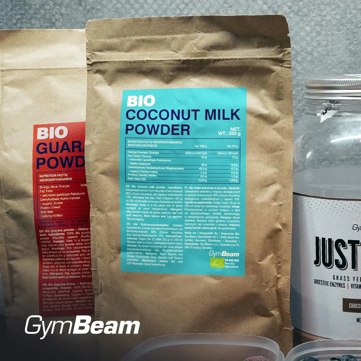 GymBeam Bio Kokosmilchpulver 250g vegan laktosefrei