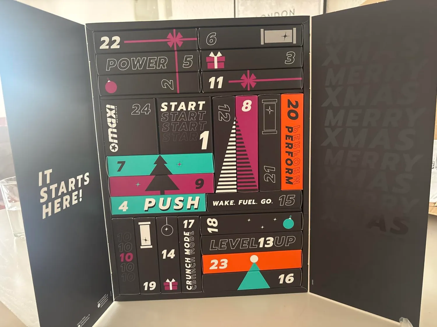 MaxiNutrition Protein Adventskalender 2026 24 Türchen 890g