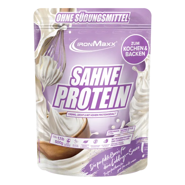 IronMaxx Sahne Protein Pulver 500g Sahne 76% Protein
