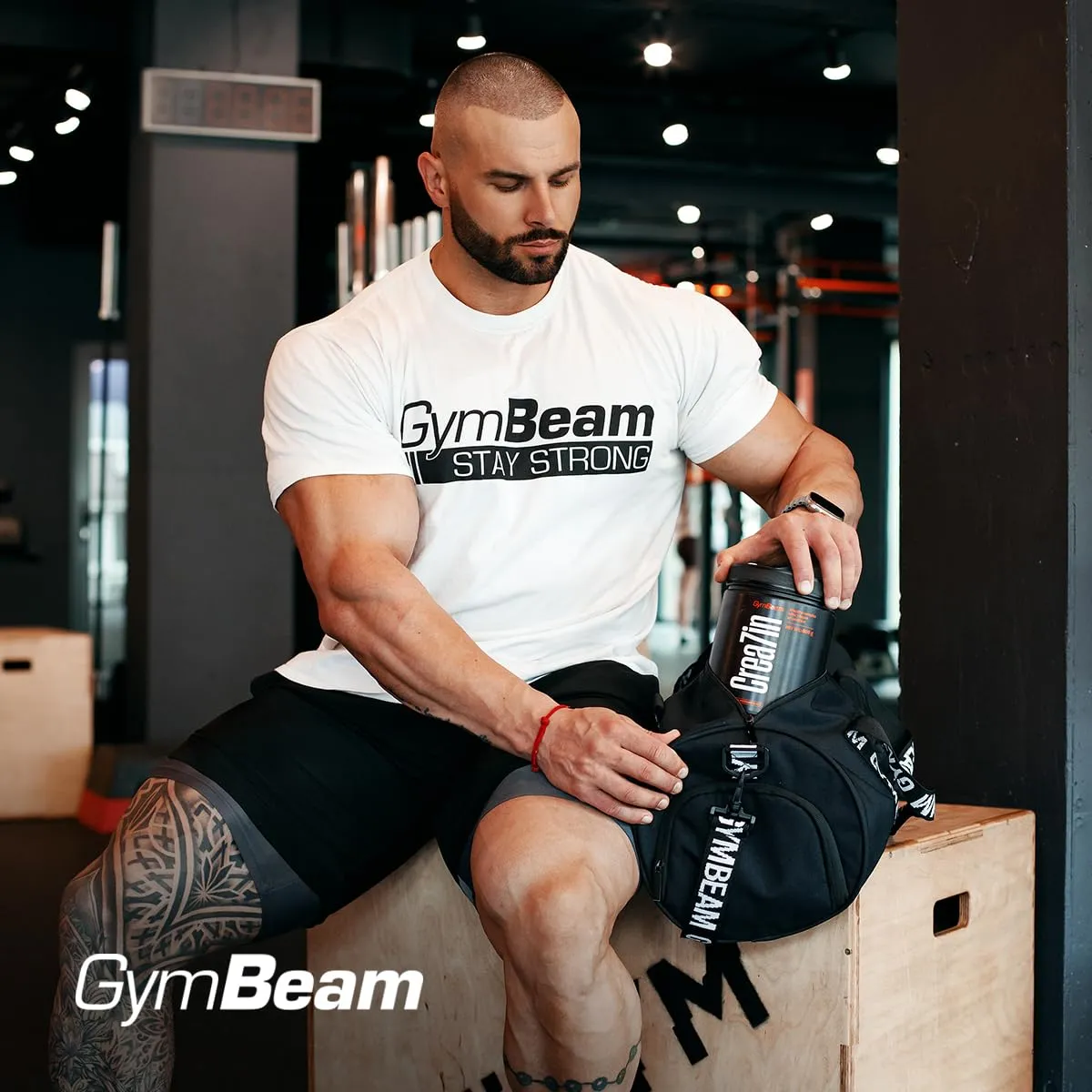 GymBeam Crea7in Kreatin Green Apple 300g Komplex