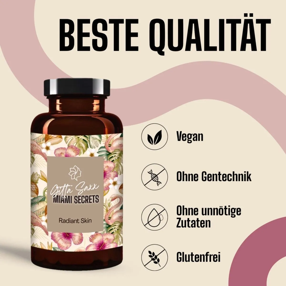 Miami Secrets Radiant Skin Kapseln 60 Kapseln mit Hyaluron