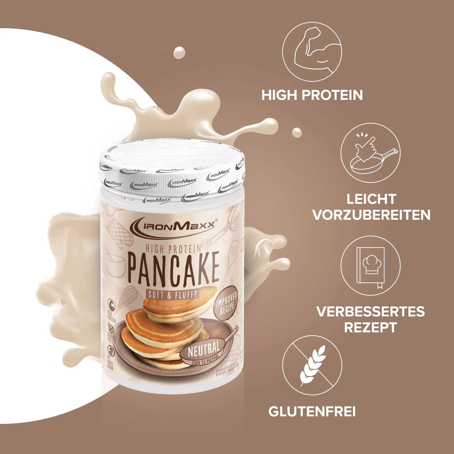IronMaxx High Protein Pancake Neutral 450g