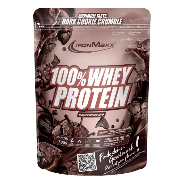 IronMaxx 100% Whey Protein 500g Dark Cookie Crumble