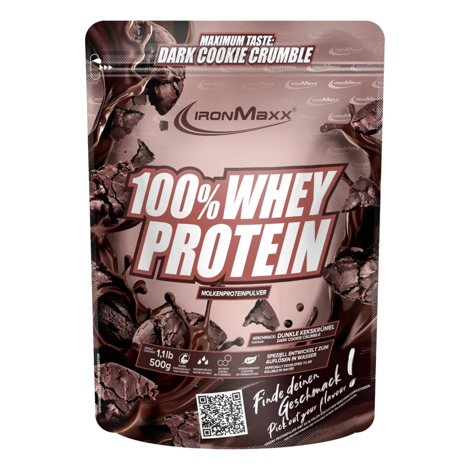 IronMaxx 100% Whey Protein 500g Dark Cookie Crumble