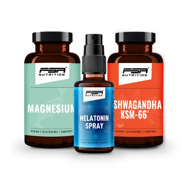 FSA Nutrition Sleep Set Melatonin Magnesium Ashwagandha