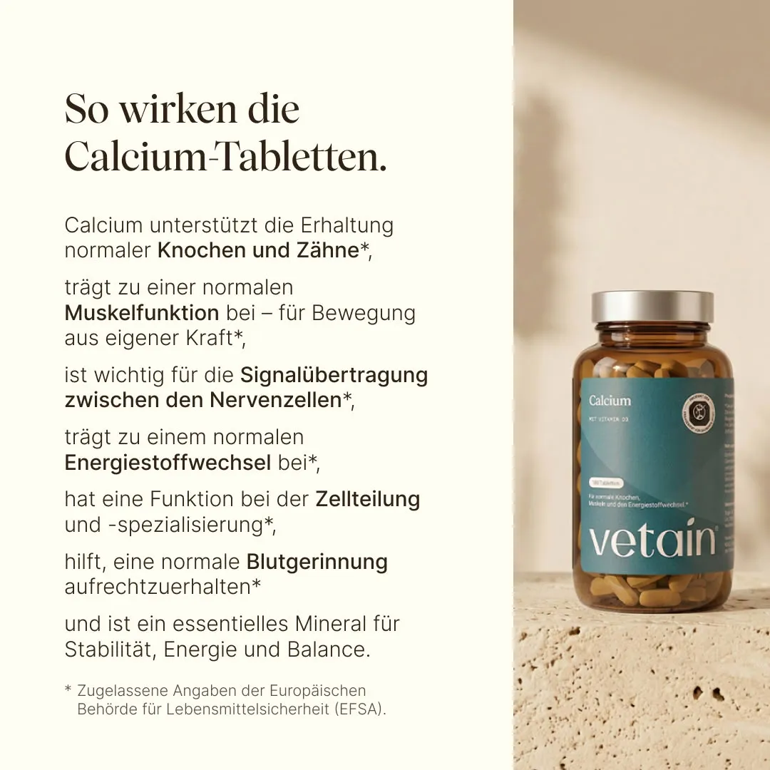 VETAIN Calcium Tabletten 180 Stück Knochen