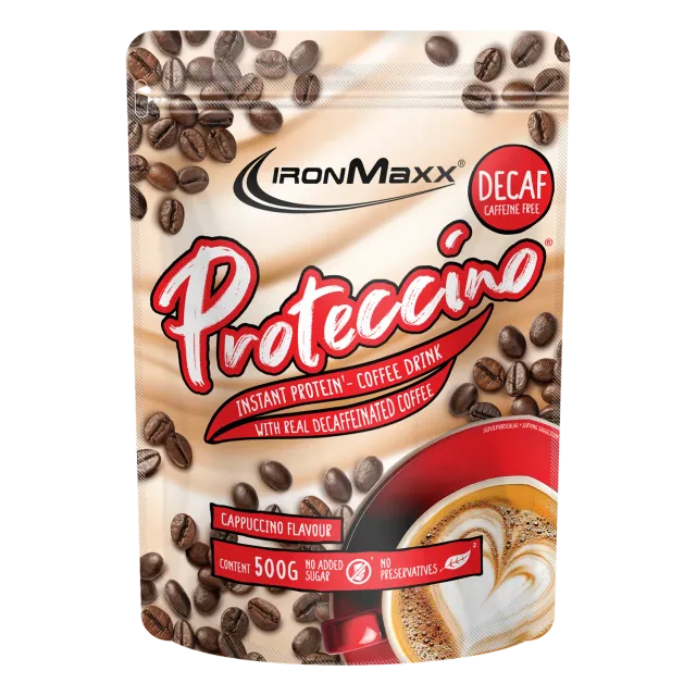 IronMaxx Proteccino Protein Kaffee 500g Decaf Cappuccino zuckerfrei