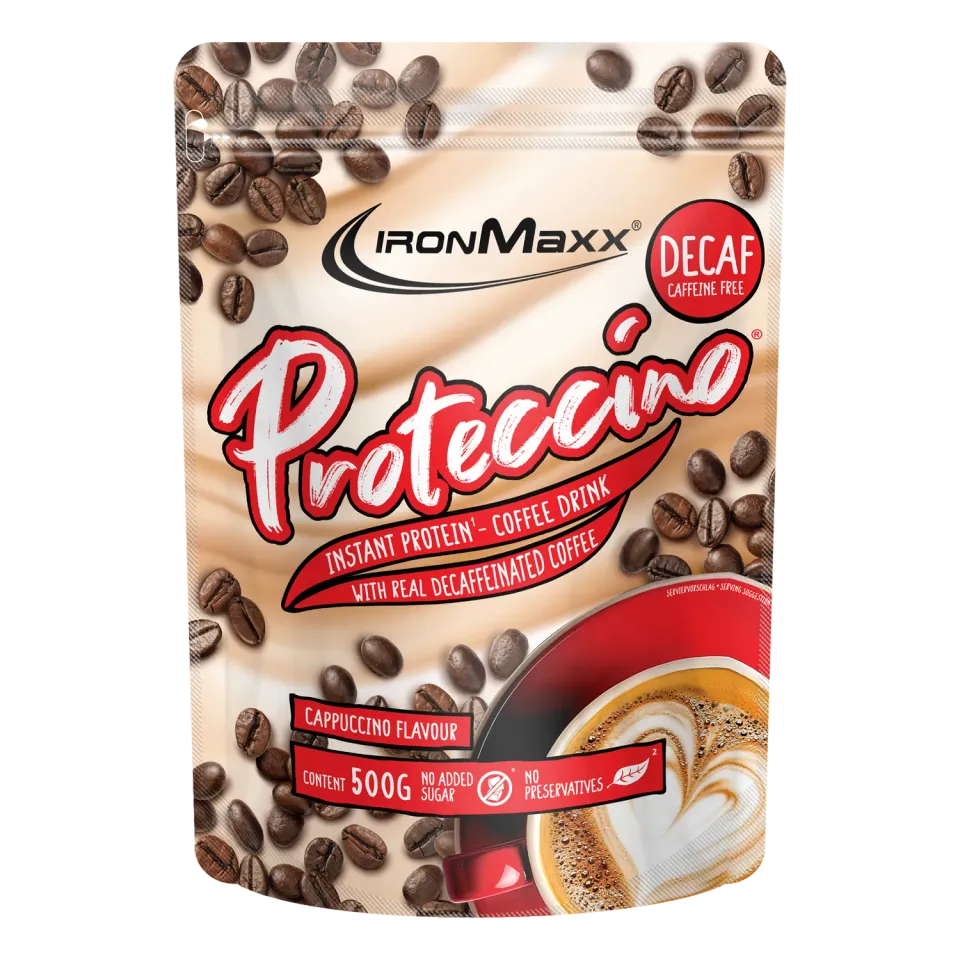 IronMaxx Proteccino Protein Kaffee 500g Decaf Cappuccino zuckerfrei