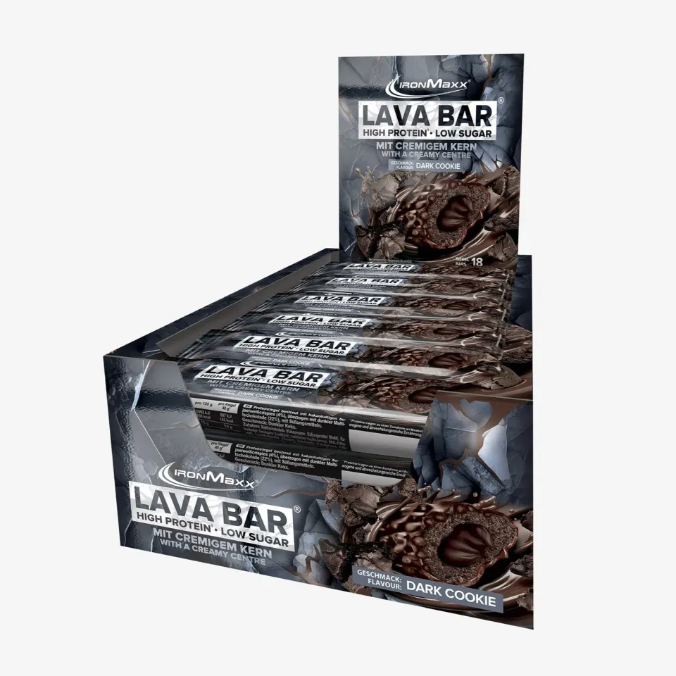 IronMaxx Lava Bar Proteinriegel 18x40g Dark Cookie High Protein